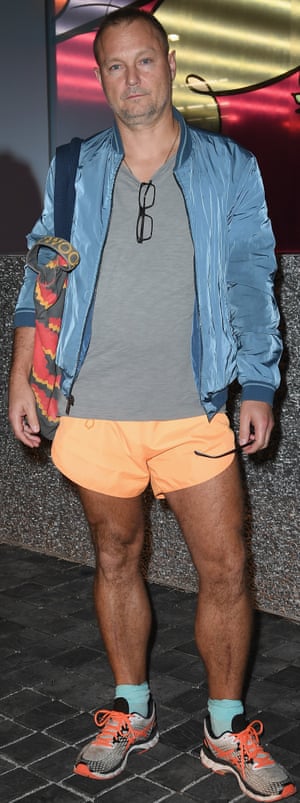 Juergen Teller and his trademark short shorts.