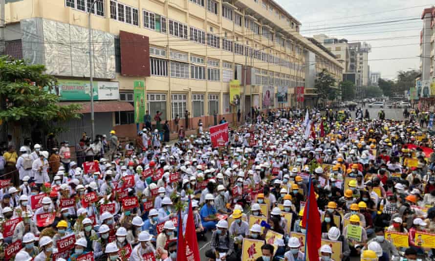 Myanmar Coup Witnesses Describe Killing Of Protesters As Unrest Continues Myanmar The Guardian Myanmar Coup Witnesses Describe Killing Of Protesters As Unrest Continues Myanmar The Guardian