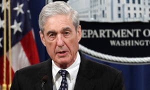 Robert Mueller speaks at the Department of Justice Wednesday in Washington.