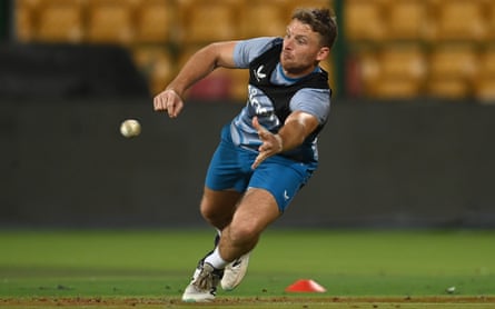 Jos Buttler takes part in fielding practice