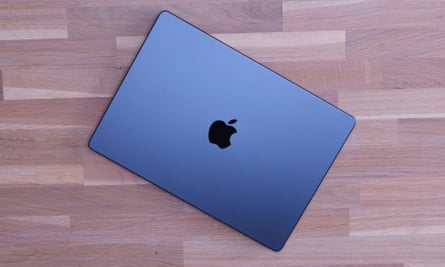 The lid of the MacBook Pro M4.