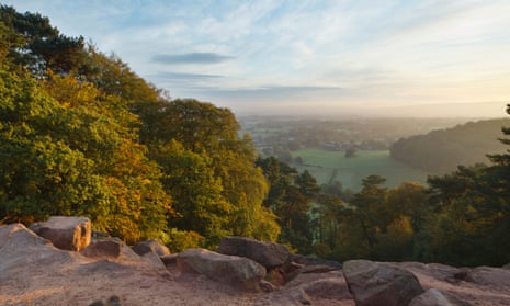 The view from Alderley Edge … Cheshire provides the setting for Treacle Walker.