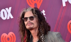FILES-US-ENTERTAINMENT-MUSIC-TYLER-LAWSUIT<br>(FILES) In this file photo taken on March 14, 2019, US singer-songwriter Steven Tyler arrives for the 2019 iHeart Radio Music Awards at the Microsoft Theatre in Los Angeles. - Aerosmith frontman Steven Tyler is facing a lawsuit by a woman who claims he sexually assaulted her as a minor during a years-long relationship in the 1970s. Claimant Julia Holcomb, who is now 65, alleges "American Idol" judge Tyler was granted guardianship of her when she was 16, which he used to engage in a sexual relationship. (Photo by Chris Delmas / AFP) (Photo by CHRIS DELMAS/AFP via Getty Images)