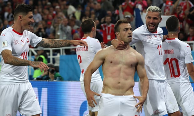 Image result for Xhaka and Shaqiri goal celebrations bring Balkan politics to World Cup