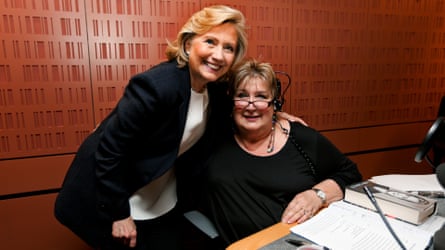 ‘She really went there’ … Murray and Hillary Clinton in 2014.