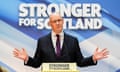 John Swinney makes his first speech as SNP leader, Edinburgh, Scotland, 6 May 2024.