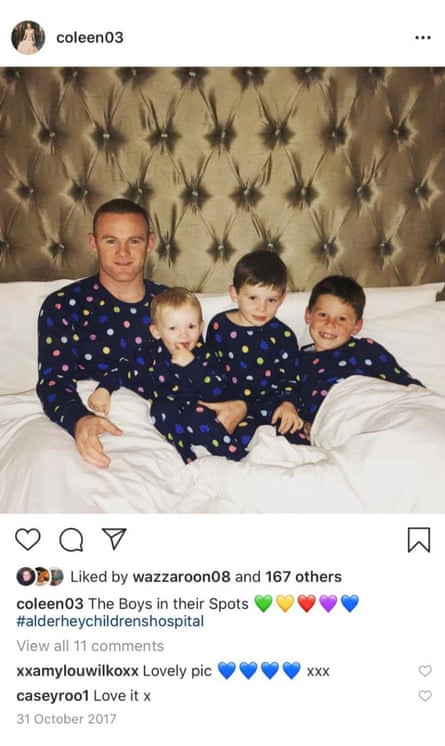 A post on Coleen Rooney’s private instagram account, referred to in court as the “Pyjama post”, which was later allegedly described in an article in the Sun.