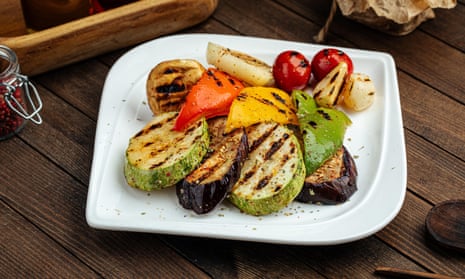 Instead of starting a meal with bread or crisps, why not try grilled vegetables instead? 