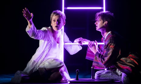Denise Gough and Andrew Garfield in Angels in America at the National Theatre