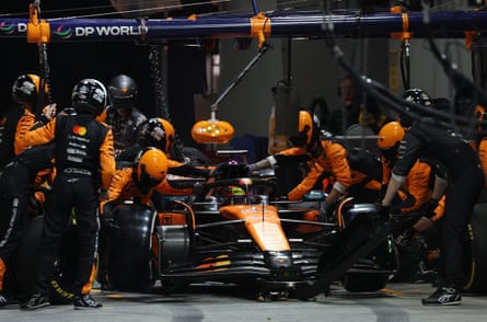Oscar Piastri’s pit stop