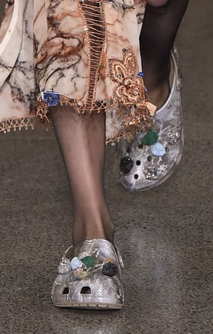 Christopher Kane’s crocs at his spring/summer show
