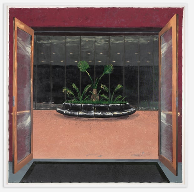 Sala de Espera by Manuel Solano, 2021, acrylic on canc
