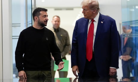 Trump and Zelenskyy at a meeting in New York in September.