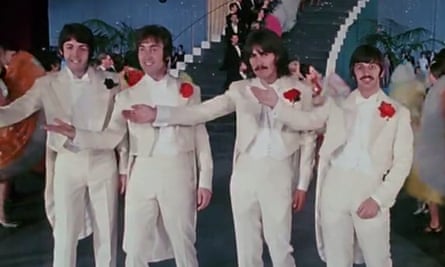 The Your Mother Should Know scene from the Beatles film, Magical Mystery Tour, 1967, in which Peggy Spencer’s dancers backed the Fab Four.