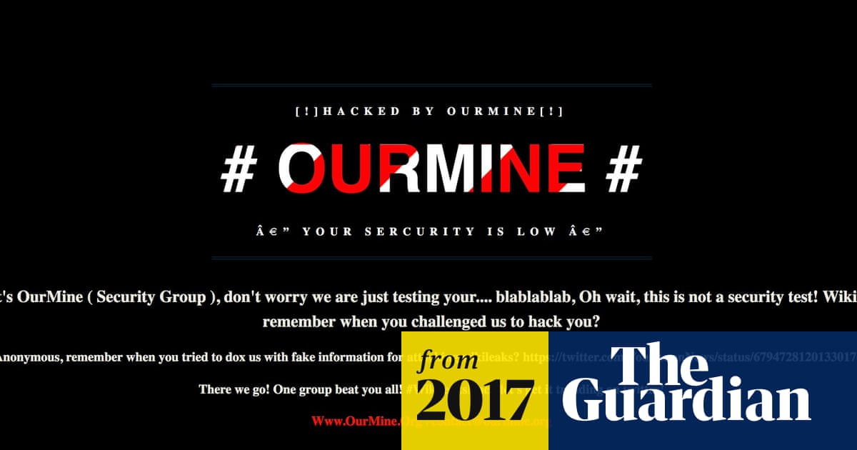 WikiLeaks 'hacked' as OurMine group answers 'hack us' challenge - The Guardian