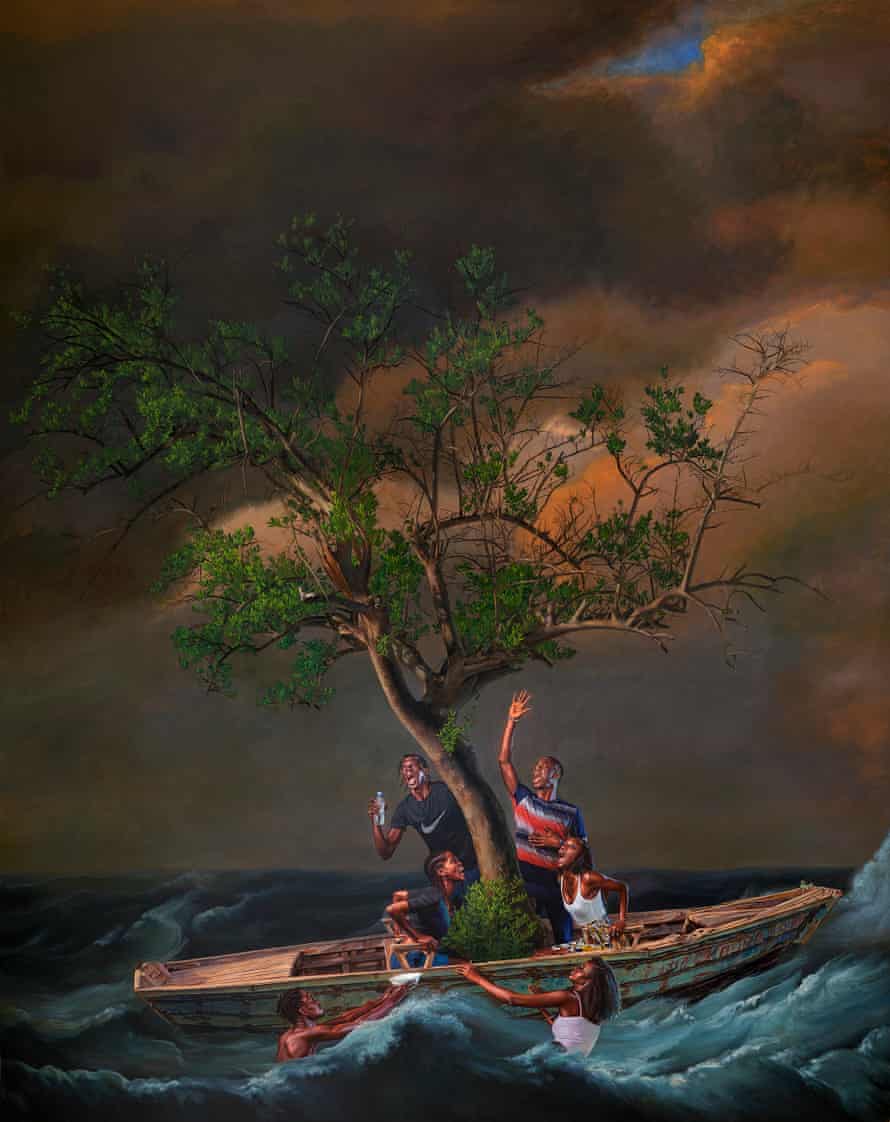 Kehinde Wiley, Ship of Fools II, 2021.