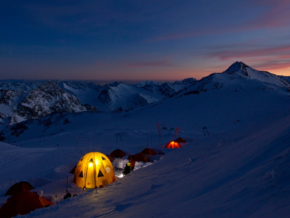 Snow Camping Up A Mountain And Up All Night Alps Holidays
