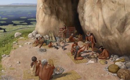 Artistic reconstruction of area in Turkey about 15,800 years