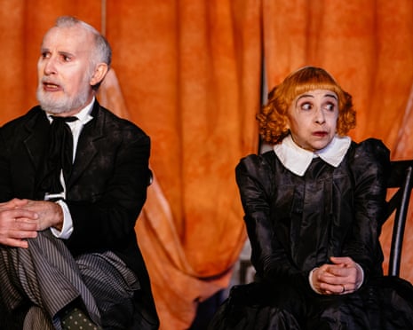Marcello Magni and Kathryn Hunter in The Chairs.