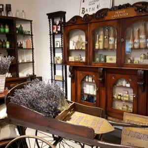Lavender products at the gift shop of