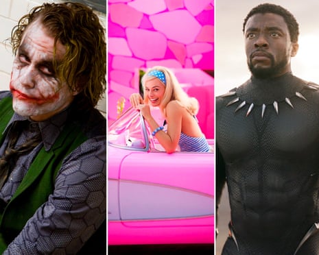 Dark Knight, Barbie, Black Panther