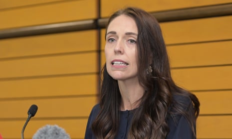 New Zealand Prime Minister Jacinda Ardern announces her resignation at the War Memorial Centre