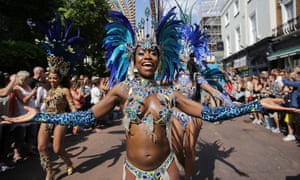 An image from the second day of last year’s Notting Hill carnival.