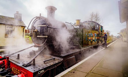 A locomotive in east Somerset last month