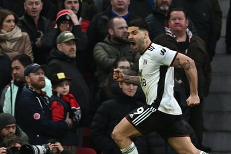 Mitrovic celebrates after scoring.