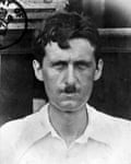A passport photo of Orwell during his Burma years.