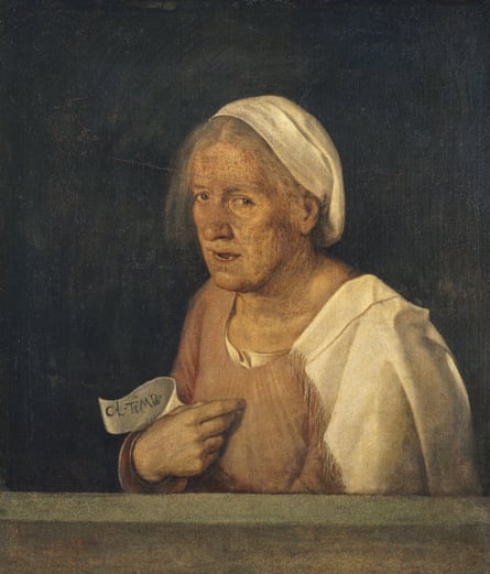 Giorgione: Portrait of an old lady.