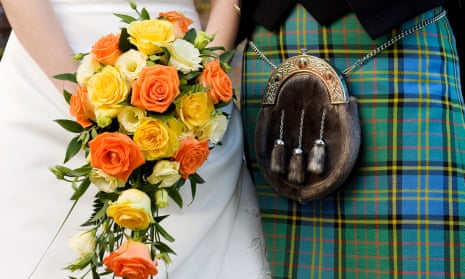 Kilt-hire companies are straining under the demand for wedding kilts.