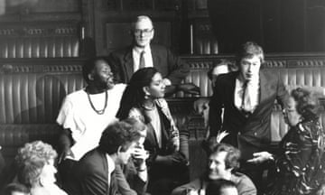 Diane Abbott (centre) and other MPs in 1987.