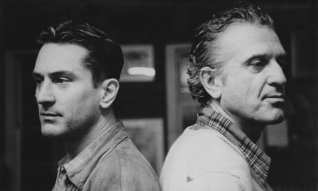 Robert De Niro with his artist father in New York in 1985.