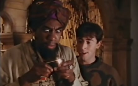 Lenny Henry and Alan Cumming in Bernard and the Genie.