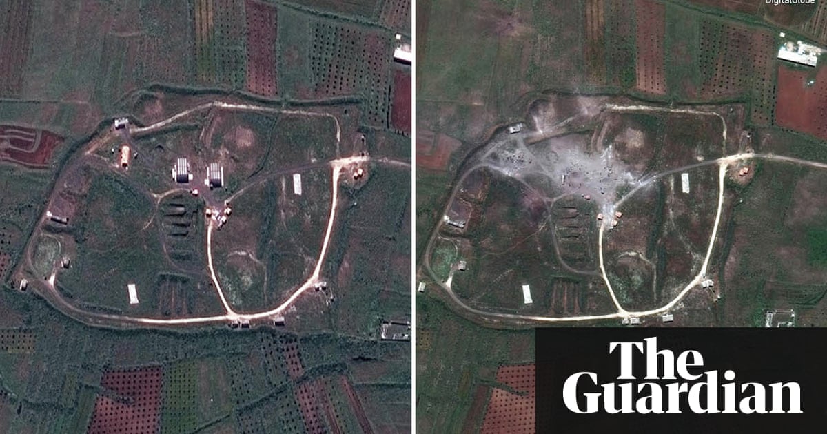 Before and after: satellite pictures of airstrikes in Syria