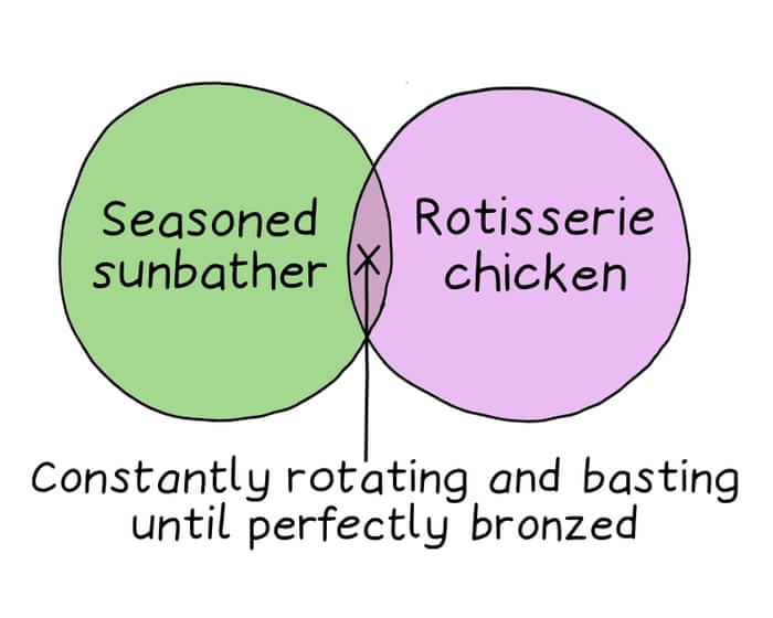 From sunbathers to rotisserie chickens: Edith Pritchett’s week in Venn diagrams – cartoon