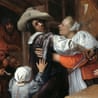 Painting: The dispute at cards by Jan Steen
