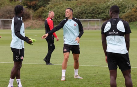 Granit Xhaka of Sunderland during a training session at the Academy of Light