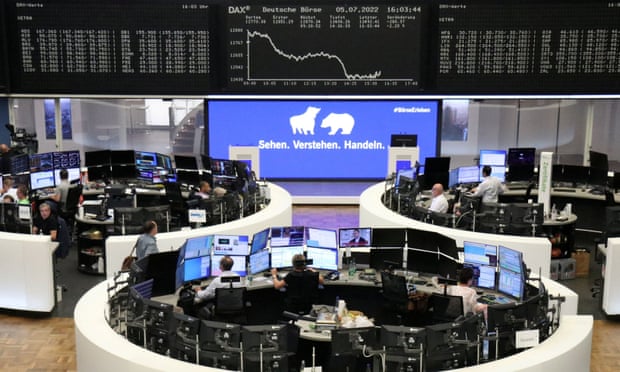 The Frankfurt stock exchange on Tuesday