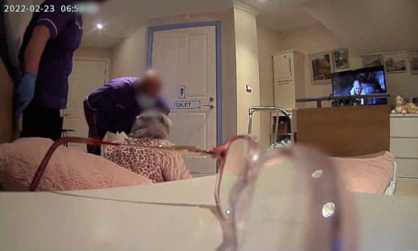 Care worker is captured on video swearing at Ann King, a resident with dementia.