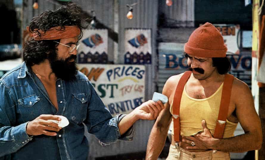 Roll up, roll up ... Chong and Marin in the 1978 comedy Up in Smoke.