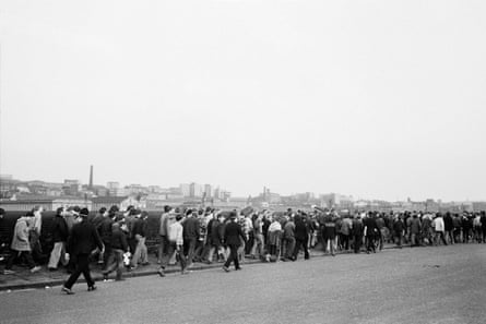 Portsmouth fans in Bradford, 1980.
