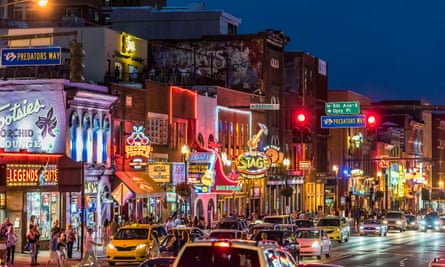 Country music bars on Nashville’s Broadway.
