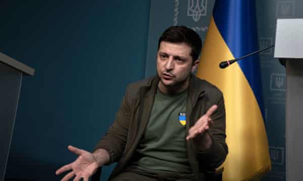 Ukrainian president Volodymyr Zelenskiy
