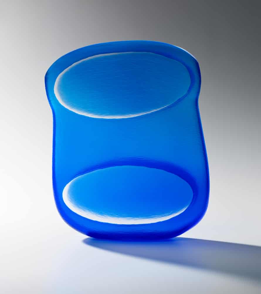 A supplied undated image obtained Friday, June 3, 2022 shows a glass artwork by Australian artist Tim Edwards in Perth.