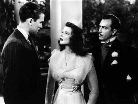James Stewart, Katharine Hepburn and John Howard in The Philadelphia Story.