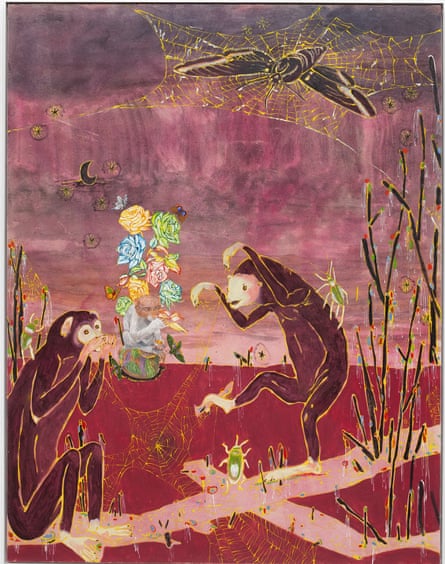 Paulo Nimer Pjota’s Banquete com teia, 2025.