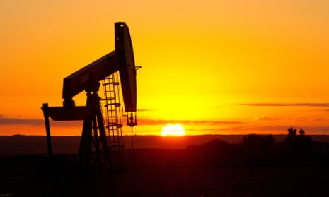 An oil well jack near Tioga, North Dakota