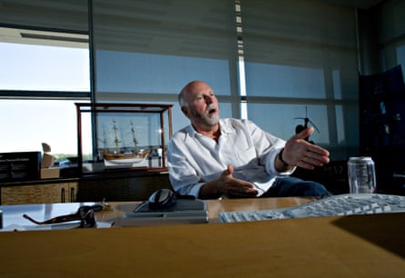Venter in his office in the J Craig Venter Institute, 2007. He had just completed his autobiography, A Life Decoded.